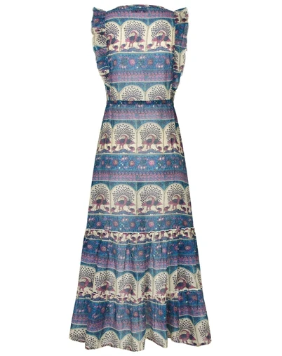 Lollys Laundry - SamoLL Midi Kjole - Blue